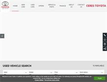 Tablet Screenshot of cerestoyota.co.za